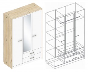 Шкаф "Милана" 3-х створчатый с 2 ящиками в Ижевске - izhevsk.ok-mebel.com | фото 3