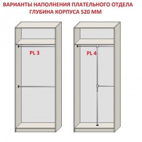Шкаф распашной серия «ЗЕВС» (PL3/С1/PL2) Серый камень/Небраска натуральный в Ижевске - izhevsk.ok-mebel.com | фото 10