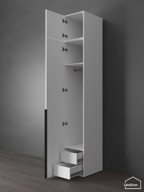 Шкаф с антресолью Linnea MHR-1A-3 2450х400х510 (Белый-М 11.1.2) в Ижевске - izhevsk.ok-mebel.com | фото 6