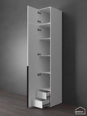Шкаф с антресолью Linnea MHR-1A-4 2450х400х510 (Белый-М 11.1.2) в Ижевске - izhevsk.ok-mebel.com | фото 5
