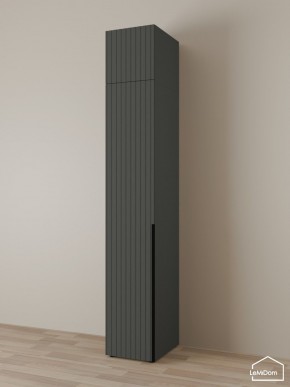 Шкаф с антресолью Linnea MHR-1A-4 2450х400х510 (Графит-М 11.1.25) в Ижевске - izhevsk.ok-mebel.com | фото