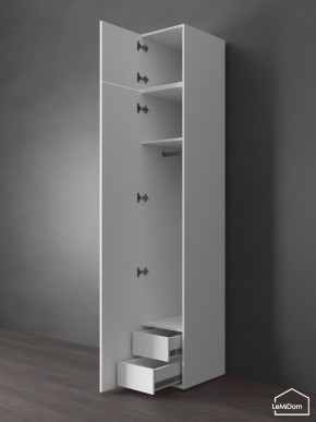 Шкаф с антресолью Linnea MHR-1POA-3 2450х400х510 (Белый-М 11.1.1) в Ижевске - izhevsk.ok-mebel.com | фото 6