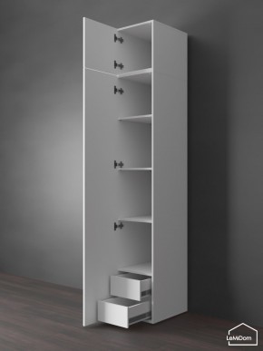 Шкаф с антресолью Linnea MHR-1POA-4 2450х400х510 (Белый-М 11.1.2) в Ижевске - izhevsk.ok-mebel.com | фото 5