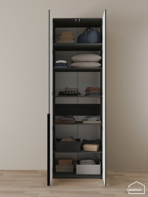 Шкаф с антресолью Linnea MHR-2A-2 2450х800х510 (Графит-М 11.1.25) в Ижевске - izhevsk.ok-mebel.com | фото 4