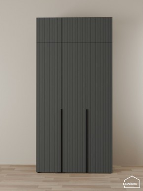 Шкаф с антресолью Linnea MHR-3A-2 2450х1200х510 (Графит-М 11.1.25) в Ижевске - izhevsk.ok-mebel.com | фото