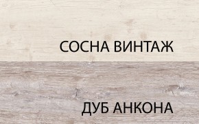 Шкаф с витриной 1V1D1S, MONAKO, цвет Сосна винтаж/дуб анкона в Ижевске - izhevsk.ok-mebel.com | фото 3