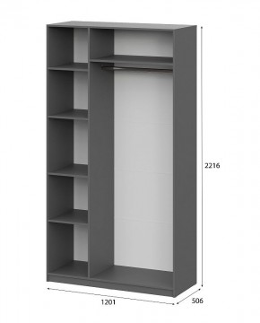 Шкаф ШК-5 (1200) Графит серый в Ижевске - izhevsk.ok-mebel.com | фото 5