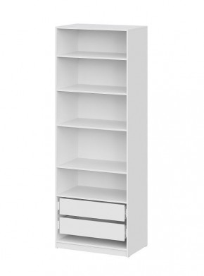 Шкаф ШК-5 + 4 полки + ящики (800) Белый текстурный в Ижевске - izhevsk.ok-mebel.com | фото 3
