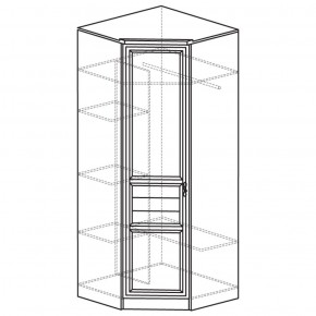 Шкаф угловой 50 Лира Нортон светлый (угол 854х854) в Ижевске - izhevsk.ok-mebel.com | фото 2