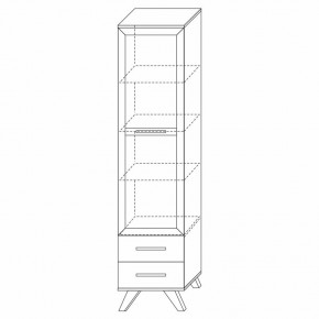 Шкаф-витрина 450 Вега Скандинавия в Ижевске - izhevsk.ok-mebel.com | фото 7