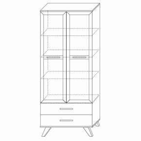 Шкаф-витрина 800 Вега Скандинавия в Ижевске - izhevsk.ok-mebel.com | фото 7