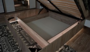 Спальня Джулия Кровать 160 МИ с подъемным механизмом Дуб крафт серый в Ижевске - izhevsk.ok-mebel.com | фото 3