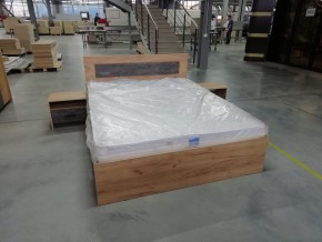МСП-1 Кровать двойная универсальная 1600 с основанием (Дуб золотой/Камень темный) в Ижевске - izhevsk.ok-mebel.com | фото 8