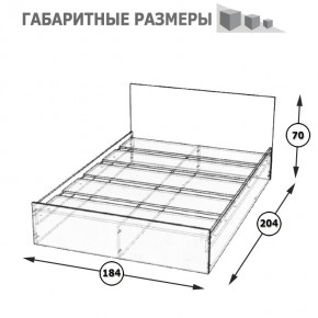 Стандарт Кровать 1800, цвет венге, ШхГхВ 183,5х203,5х70 см., сп.м. 1800х2000 мм., без матраса, основание есть в Ижевске - izhevsk.ok-mebel.com | фото 5