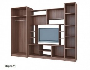 Стенка Марта 11 (Венге/Беленый дуб) в Ижевске - izhevsk.ok-mebel.com | фото 4