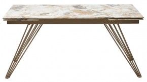 Стол ACERRA NEW 160 GLOSS GRAND JADE SOLID CERAMIC/ каркас цвета шампань, ®DISAUR в Ижевске - izhevsk.ok-mebel.com | фото 12