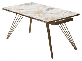 Стол ACERRA NEW 160 GLOSS GRAND JADE SOLID CERAMIC/ каркас цвета шампань, ®DISAUR в Ижевске - izhevsk.ok-mebel.com | фото 14