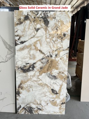 Стол ACERRA NEW 160 GLOSS GRAND JADE SOLID CERAMIC/ каркас цвета шампань, ®DISAUR в Ижевске - izhevsk.ok-mebel.com | фото 6