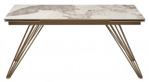 Стол ACERRA NEW 160 GLOSS LUXURY PANDORA SOLID CERAMIC/ каркас цвета шампань, ®DISAUR в Ижевске - izhevsk.ok-mebel.com | фото 11
