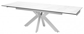 Стол BELLUNO 160 MARBLES KL-99 Белый мрамор матовый, итальянская керамика/ белый каркас, ®DISAUR в Ижевске - izhevsk.ok-mebel.com | фото 6