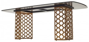 Стол CHIAVARI 220 KL-188 Контрастный мрамор матовый, итальянская керамика / Шампань, ®DISAUR в Ижевске - izhevsk.ok-mebel.com | фото 5