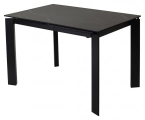 Стол CORNER 120 MATT BLACK MARBLE SOLID CERAMIC / BLACK, ®DISAUR в Ижевске - izhevsk.ok-mebel.com | фото 1