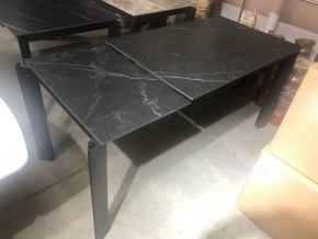 Стол CORNER 120 MATT BLACK MARBLE SOLID CERAMIC / BLACK, ®DISAUR в Ижевске - izhevsk.ok-mebel.com | фото 5