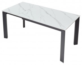 Стол CORNER 120 MATT WHITE MARBLE SOLID CERAMIC / BLACK, ®DISAUR в Ижевске - izhevsk.ok-mebel.com | фото 4