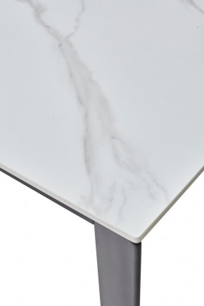 Стол CORNER 120 MATT WHITE MARBLE SOLID CERAMIC / BLACK, ®DISAUR в Ижевске - izhevsk.ok-mebel.com | фото 8