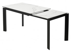 Стол CORNER 120 MATTE STATUARIO Белый мрамор матовый керамика, стекло/ черный каркас, ®DISAUR в Ижевске - izhevsk.ok-mebel.com | фото 4