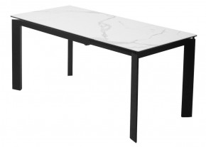 Стол CORNER 120 MATTE STATUARIO Белый мрамор матовый керамика, стекло/ черный каркас, ®DISAUR в Ижевске - izhevsk.ok-mebel.com | фото 6