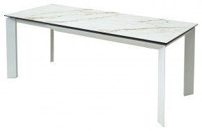 Стол CREMONA 160 KL-188 Контрастный мрамор / белый каркас, ®DISAUR в Ижевске - izhevsk.ok-mebel.com | фото 3