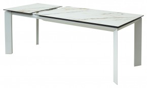Стол CREMONA 160 KL-188 Контрастный мрамор / белый каркас, ®DISAUR в Ижевске - izhevsk.ok-mebel.com | фото 6