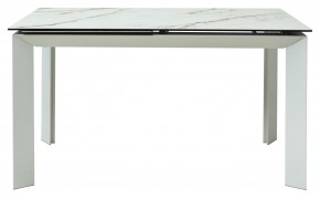 Стол CREMONA 160 KL-188 Контрастный мрамор / белый каркас, ®DISAUR в Ижевске - izhevsk.ok-mebel.com | фото 8