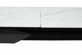 Стол CREMONA 160 KL-99 Белый мрамор матовый, итальянская керамика / черный каркас, ®DISAUR в Ижевске - izhevsk.ok-mebel.com | фото 4
