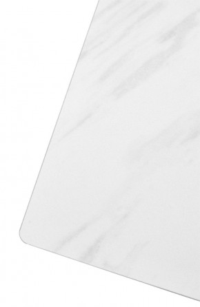 Стол FONDI 180 MARBLES KL-99 Белый мрамор матовый, итальянская керамика/ черный каркас, ®DISAUR в Ижевске - izhevsk.ok-mebel.com | фото 6