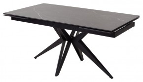 Стол FORIO 160 MATT BLACK MARBLE SOLID CERAMIC / BLACK, ®DISAUR в Ижевске - izhevsk.ok-mebel.com | фото 1