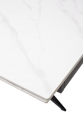 Стол FORIO 160 MATT WHITE MARBLE SOLID CERAMIC / BLACK, ®DISAUR в Ижевске - izhevsk.ok-mebel.com | фото 9