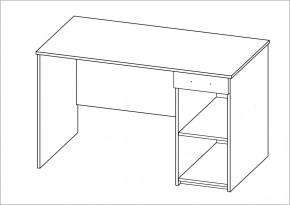 Стол КАСТОР письменный с одной тумбой и одним ящиком, цвет Дуб Сонома в Ижевске - izhevsk.ok-mebel.com | фото 3