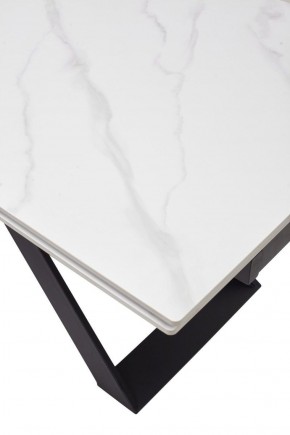 Стол LIVORNO 180 MATT WHITE MARBLE SOLID CERAMIC / BLACK, ®DISAUR в Ижевске - izhevsk.ok-mebel.com | фото 9