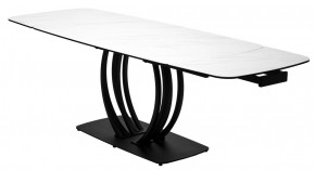 Стол MATERA 160 MARBLES KL-99 Белый мрамор матовый, итальянская керамика/ черный каркас, ®DISAUR в Ижевске - izhevsk.ok-mebel.com | фото 8