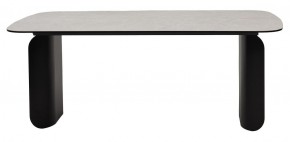 Стол NORD 200 TL-102 Бежевый мрамор, испанская керамика / черный каркас, ®DISAUR в Ижевске - izhevsk.ok-mebel.com | фото 4