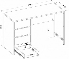 Стол письменный СПМ-405 в Ижевске - izhevsk.ok-mebel.com | фото 4