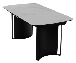 Стол RASMUS 160 TL-45 Белый мрамор, испанская керамика / черный каркас, ®DISAUR в Ижевске - izhevsk.ok-mebel.com | фото 3