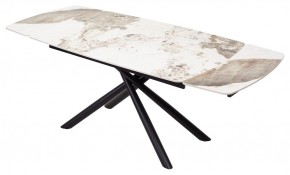 Стол RIVOLI 140 GLOSS LUXURY PANDORA SOLID CERAMIC / BLACK, ®DISAUR в Ижевске - izhevsk.ok-mebel.com | фото 2