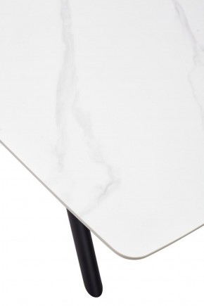 Стол RIVOLI 140 MATT WHITE MARBLE SOLID CERAMIC / BLACK, ®DISAUR в Ижевске - izhevsk.ok-mebel.com | фото 9