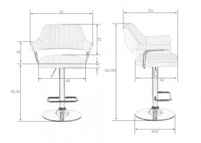 Стул барный DOBRIN CHARLY LM-5019 (белый) в Ижевске - izhevsk.ok-mebel.com | фото 2