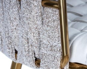 Стул барный DOBRIN EMMA GOLD, белый PU (T-01), белая ткань (F-49) в Ижевске - izhevsk.ok-mebel.com | фото 7