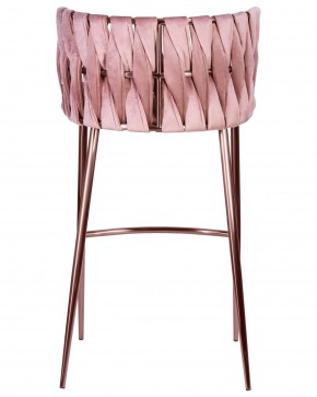 Стул барный DOBRIN EMMA ROSE GOLD, розовый велюр (VF-10) в Ижевске - izhevsk.ok-mebel.com | фото 5