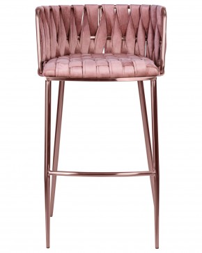 Стул барный DOBRIN EMMA ROSE GOLD, розовый велюр (VF-10) в Ижевске - izhevsk.ok-mebel.com | фото 6